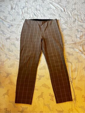 a new day Brown Windowpane Dress Pants